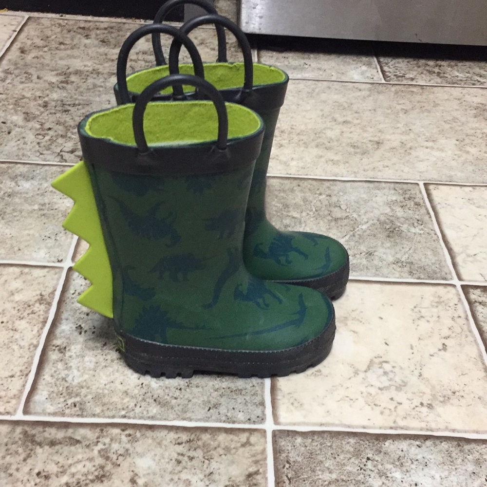 Dinosaur rain boots